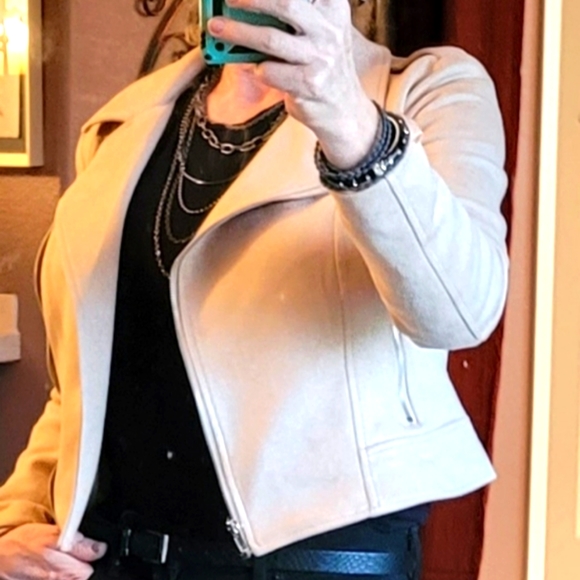 NWT BB Dakota by Steve Madden Ladies Vegan Suede Moto Jacket - Picture 5 of 15